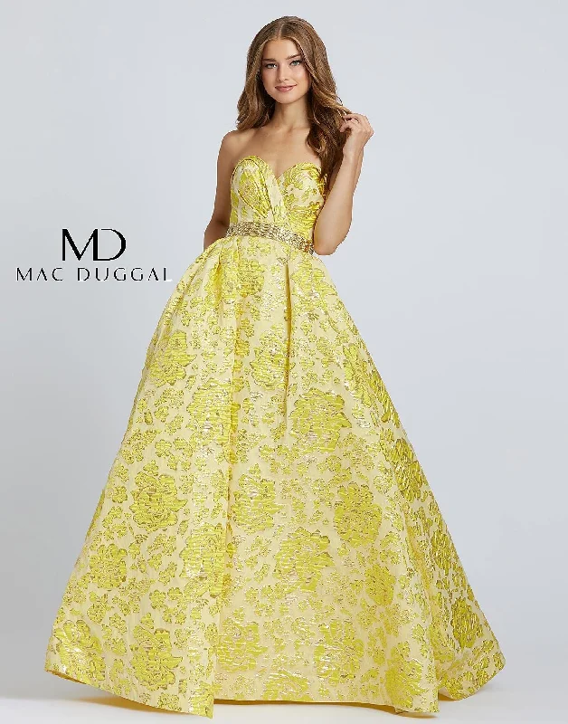 Absurdly Cheap Sale Mac Duggal Prom Long Floral Ballgown Sale