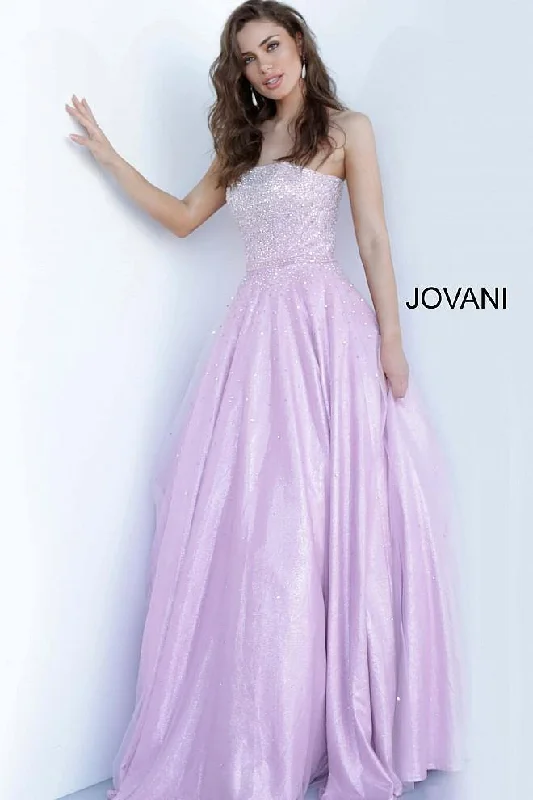 Latest Fashion Jovani 00462 Prom Long Strapless Pleated Ball Gown