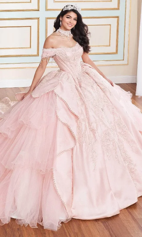 Latest Trends Princesa by Ariana Vara PR70102 - Embellished Off-Shoulder Ball Gown