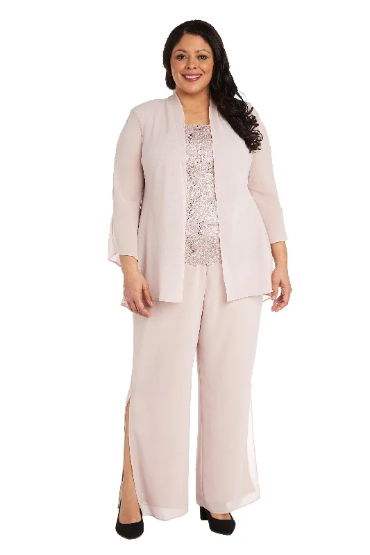 Enjoy Discount R&M Richards 7506W Plus Size Formal Duster Pant Suit Sale