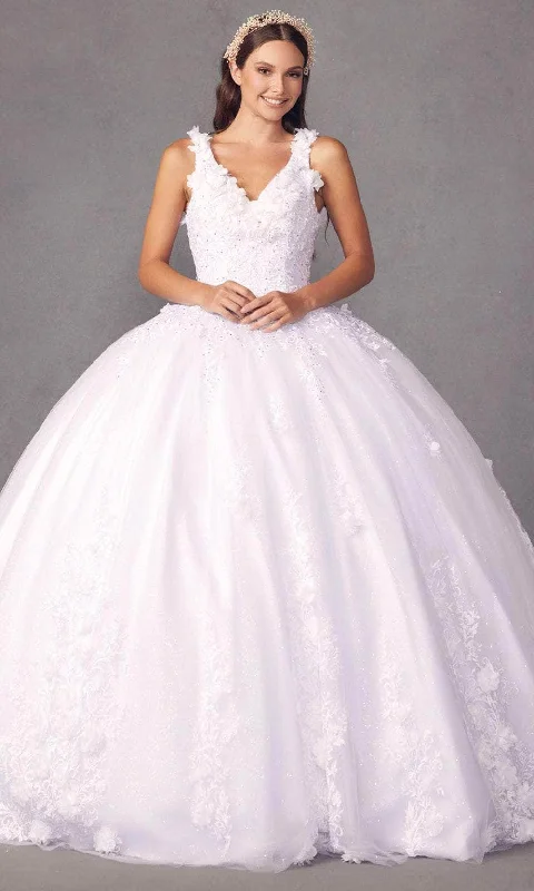 Limited-Time Offer Juliet Dresses 1437 - Floral Applique Ball Gown