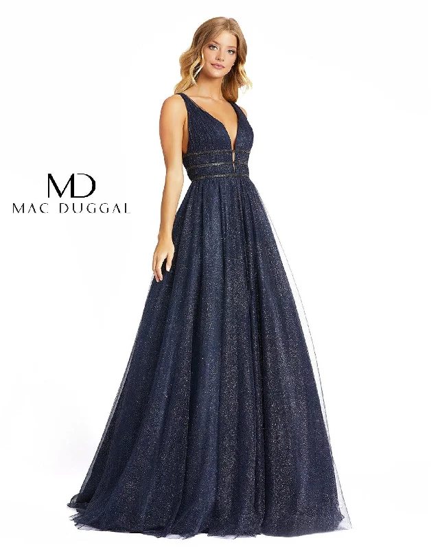 Find Your Unique Flair Mac Duggal 67342 Prom Long Sleeveless Ball Gown