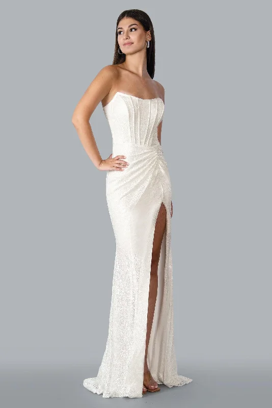 New Season Fashion Preview Stella Couture 23110 Strapless Long Prom Dress