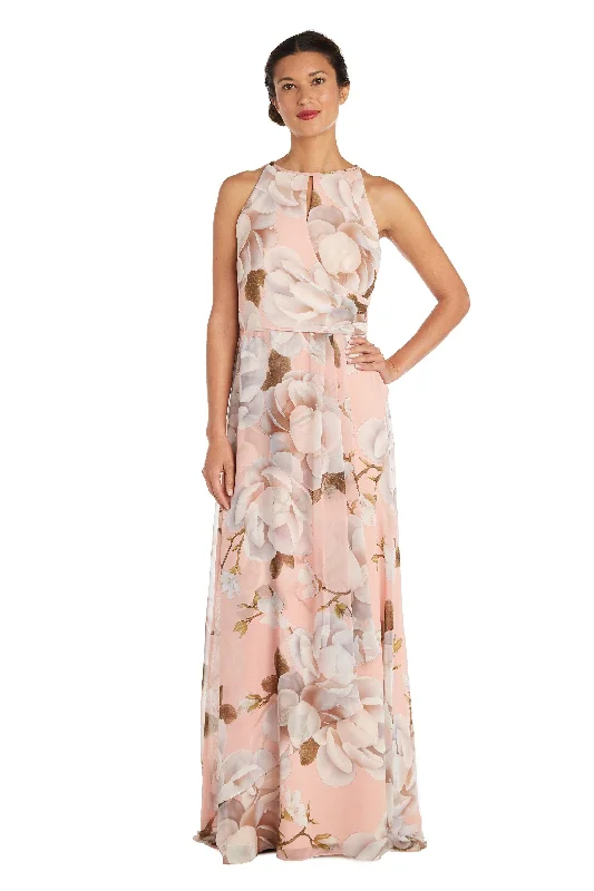 Stay Ahead In Style R&M Richards 7089P Long Petite Floral Print Dress