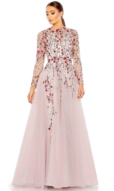 Trendy Threads Mac Duggal 20334 - Floral Long Sleeve A-Line Dress