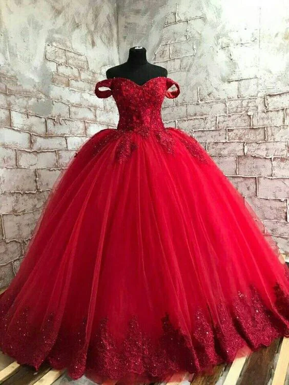 Special Offers Red Lace Wedding Gown, Custom Bridal Dress Prom Dresses, Evening Dresses   cg12138