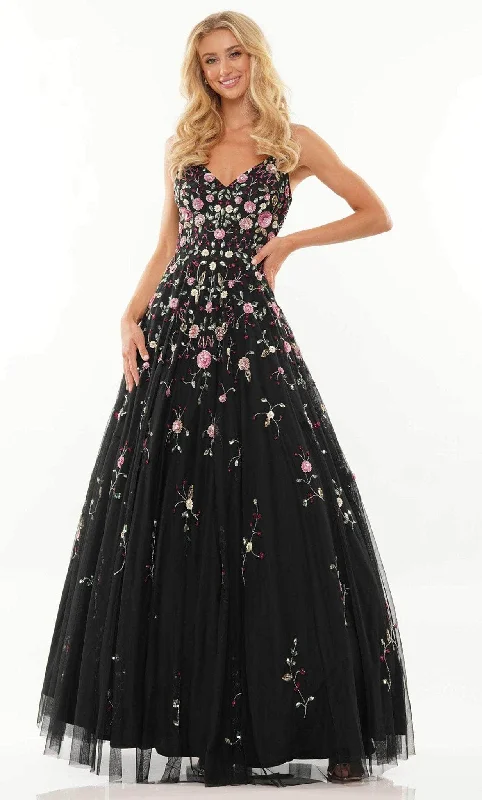 Fashionista Favorites Colors Dress K141 - Floral Sleeveless Prom Dress