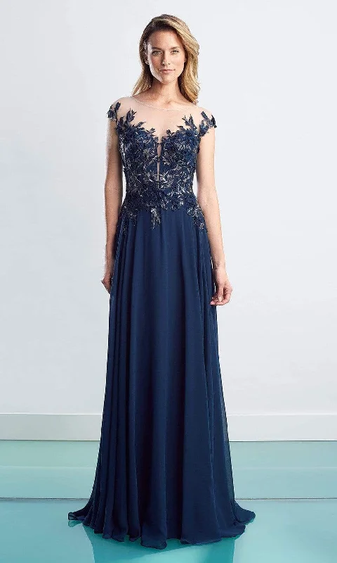 Exclusive Designer Style Deals Alexander by Daymor - 1452 Floral Embroidered Chiffon Gown