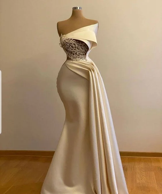 Style Upgrade Off Shoulder Ivory Prom Dress With Cape, Wedding Gown,bridal Dress, Long Ivory Engagement Dress, African Clothing For Women,prom Dress    cg22305