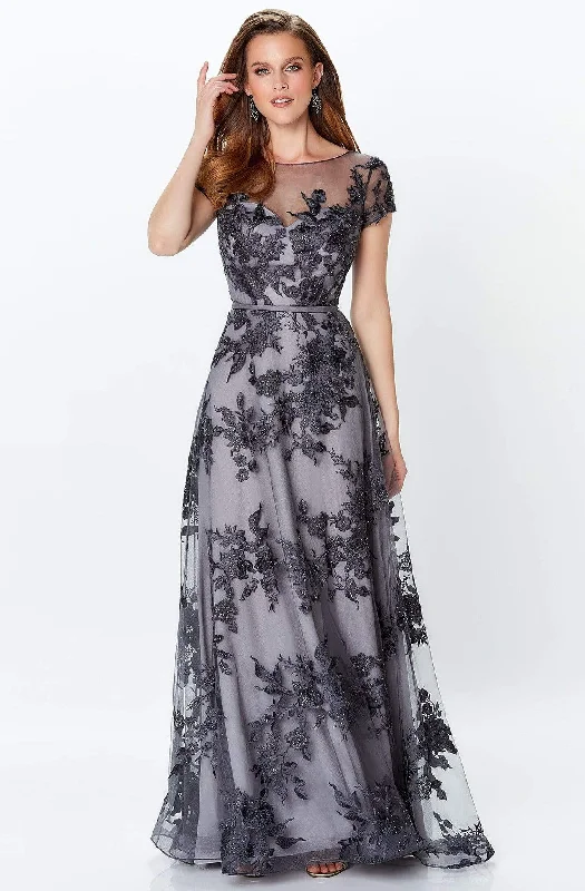 Bold Style Discounts Montage by Mon Cheri - 119945W Embroidered Floral ALine Gown