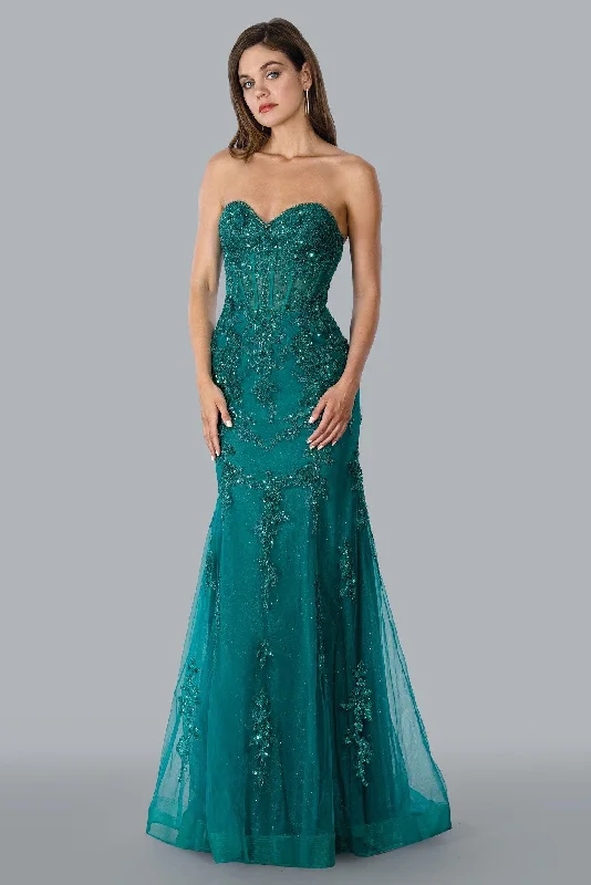 Chic & Cozy Collection Stella Couture 23157 Strapless Long Evening Gown