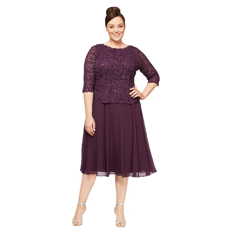 Urban Elegance Deals Alex Evenings AL4121796 Short Plus Size Dress Sale