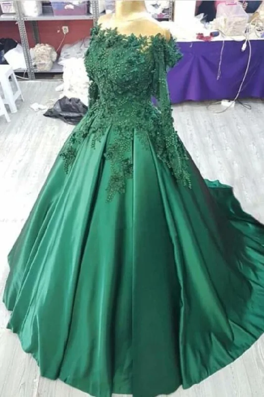 Top Brand Discounts Prom Dresses Elegant Green Wedding Gowns   cg15653