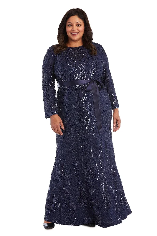 Additional Time-Limited Offers R&M Richards 5726W Long Plus Size Evening Dress Sale