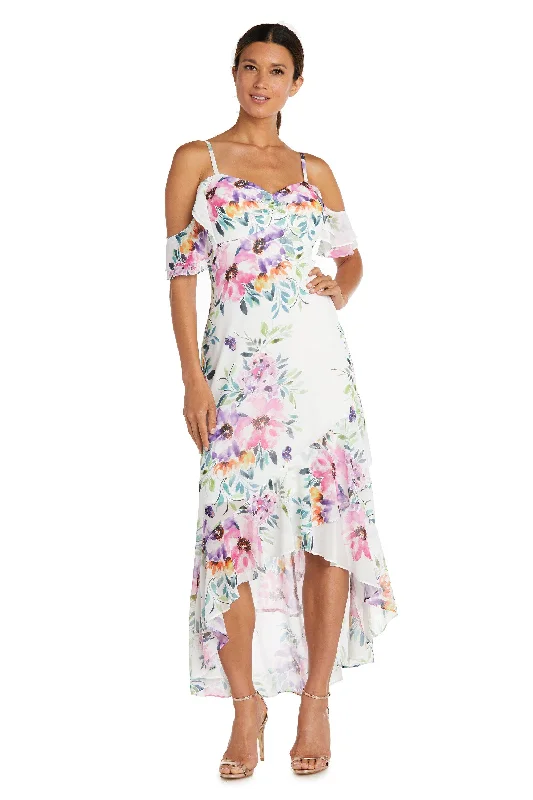 Big Savings Nightway High Low Floral Print Dress Sale