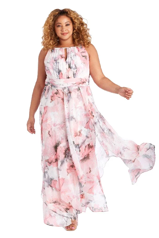 New Arrivals R&M Richards 7088W Long Plus Size Formal Dress Sale