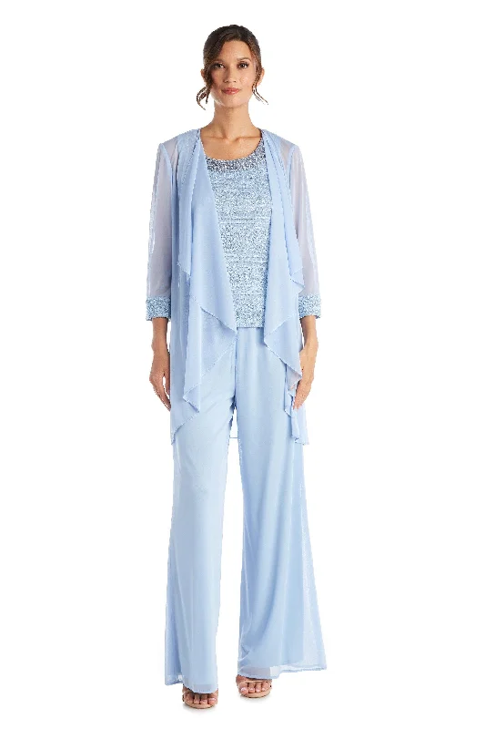 Fashionista Favorites R&M Richards 7008P Petite Beaded Lace Pant Suit