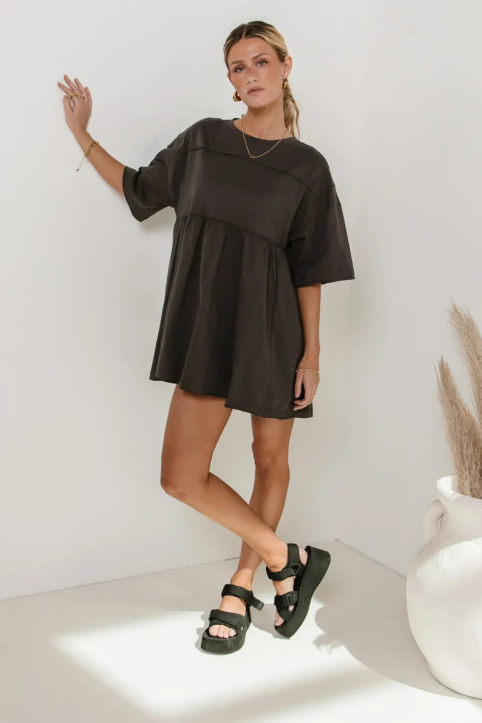 Fashion-Forward Offers Lennox Mini Dress in Grey