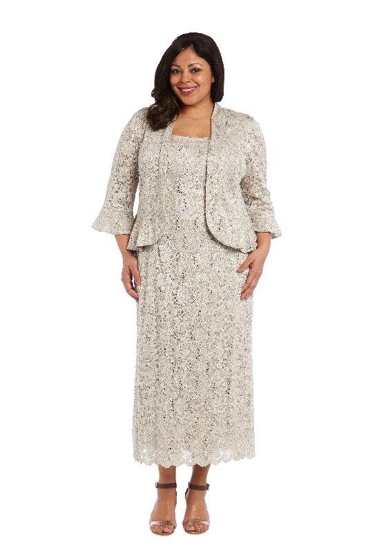 Fashion Deal R&M Richards 9896W Long Plus Size Formal Dress Sale