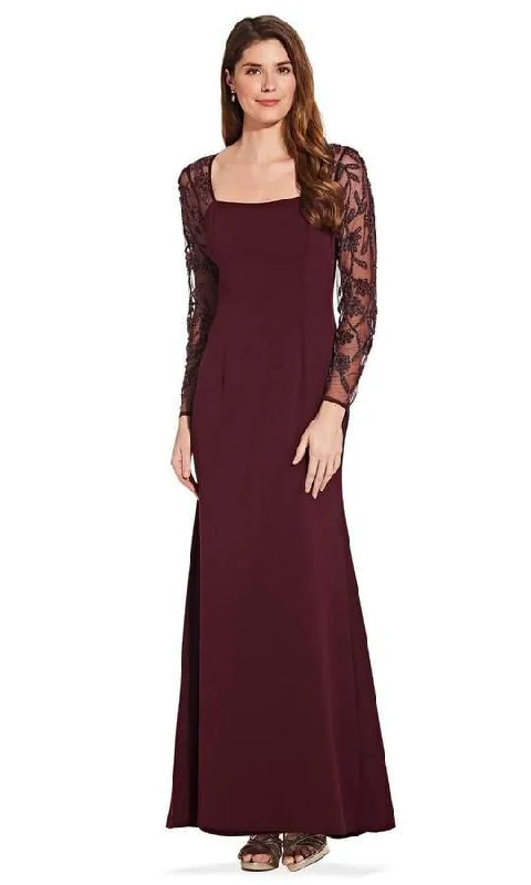 Latest Trends Adrianna Papell AP1E206039 Long Sleeve Trumpet Gown