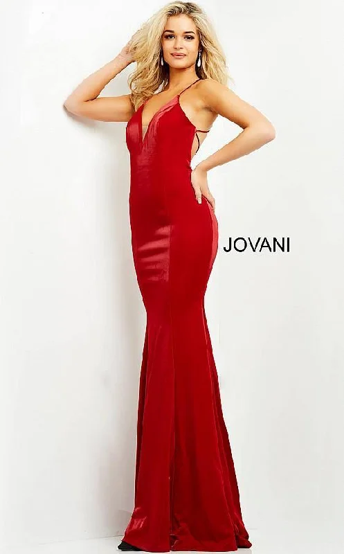 Casual Fashion Jovani 68463 Prom Long Spaghetti Strap Formal Gown B