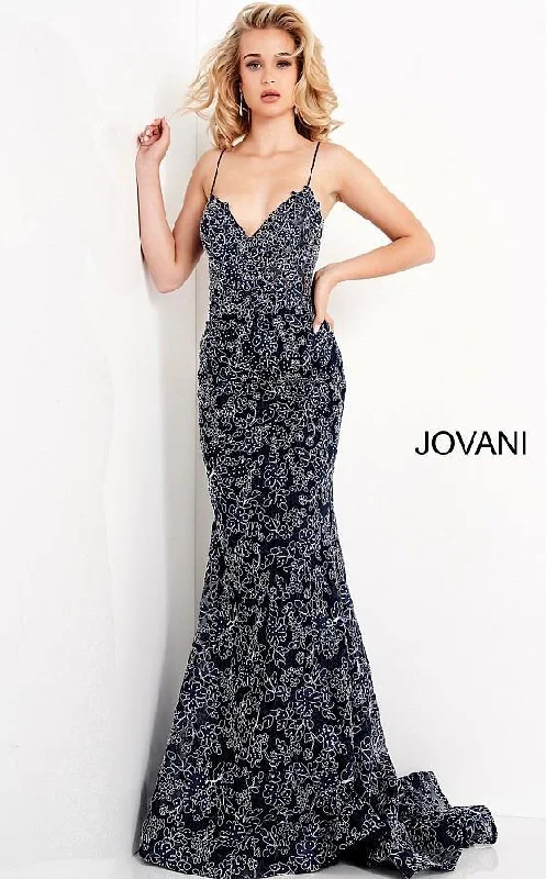 Bold Style Discounts Jovani 06591 Lace Spaghetti Strap Prom Dress