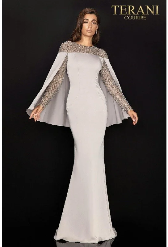 Seize Bargains Terani Couture 2011M2155 Long Formal Mother Of Bride Gown