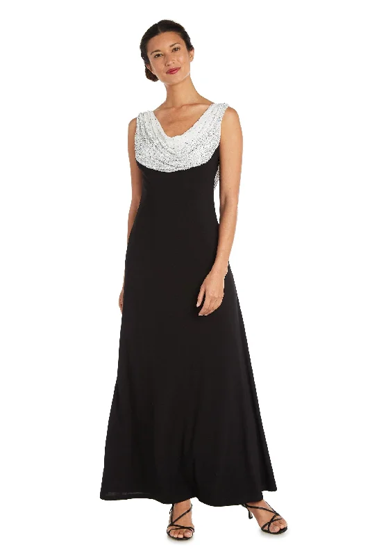 Unleash Your Fashion R&M Richards 9773P Long Formal Beaded Petite Dress