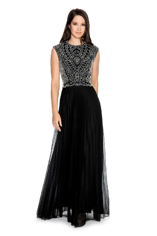 Hot Brand Discounts Cachet - Crystal Embellished Jewel Gown 57421K - 1 pc Navy Silver in Size 10 Available