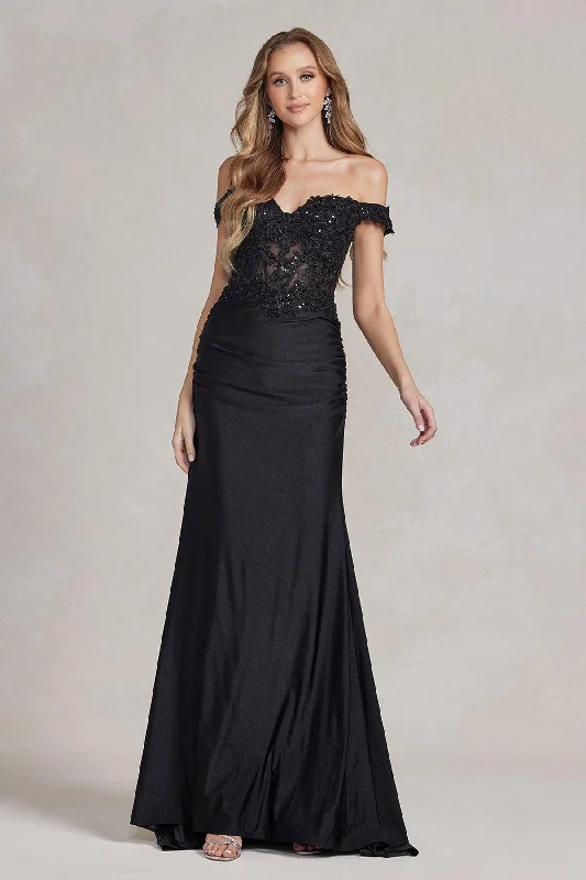 Stylish Savings Nox Anabel E1184 Long Off Shoulder Prom Dress