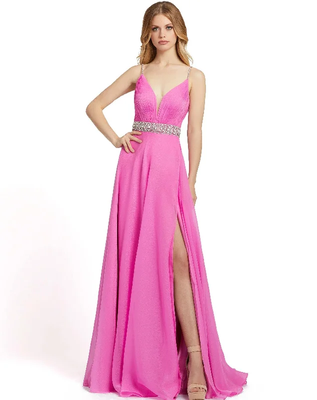 Special Offers Mac Duggal 48896 Prom Spaghetti Strap Long Dress