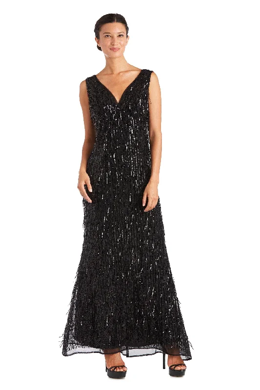 Must-Have Style Discounts R&M Richards 7075P Long Formal Petite Sequins Dress