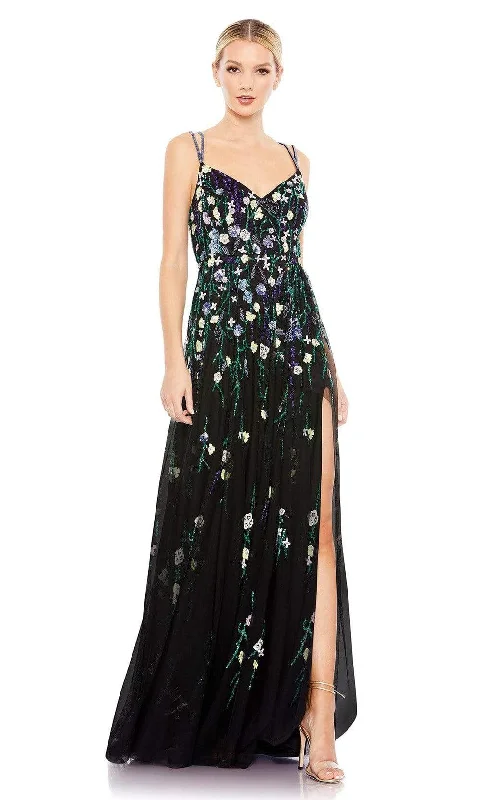 Fashion-Forward Offers Mac Duggal - 9172 V-Neck Floral Sequin Dress