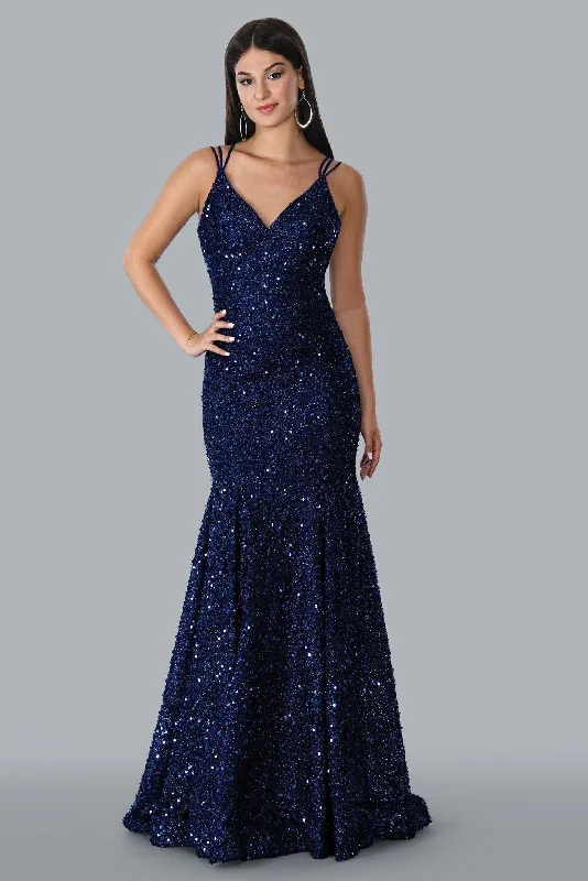 Step Ahead, Lead The Trend Stella Couture 23118 Long Sparkling Evening Dress