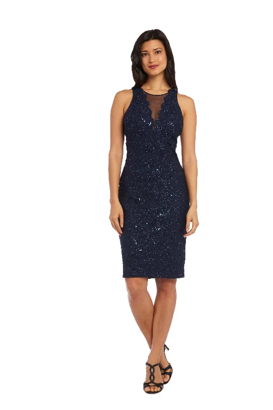 Sophisticated Style Offers Nightway Short Petite Lace Cocktail Dress 21500P