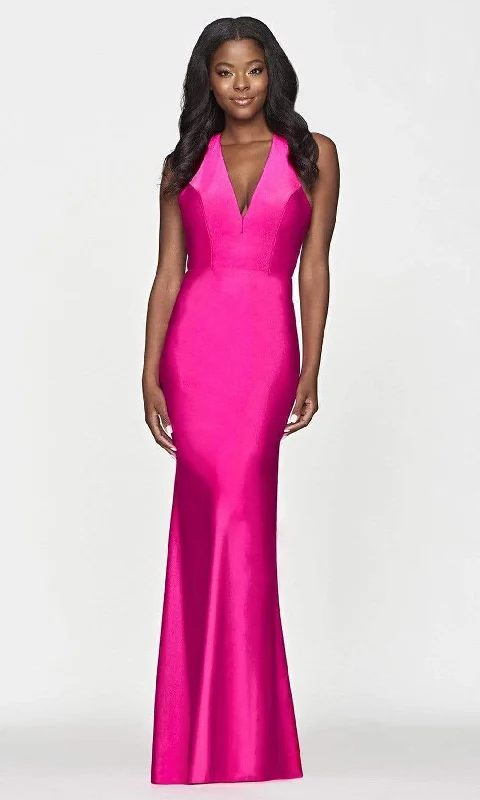 Essentials On Sale Faviana - S10646 Halter Sheath Gown