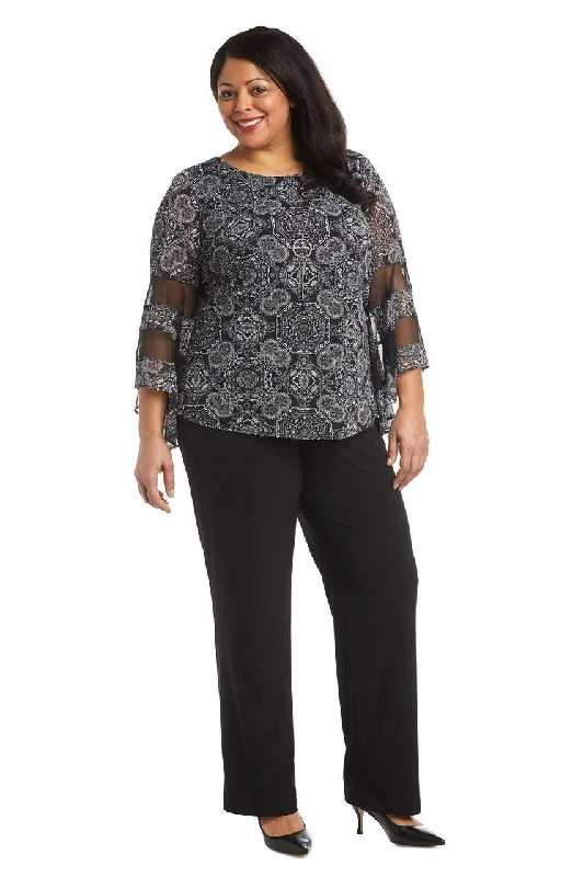 Classy Style Discounts R&M Richards 7848W Formal Plus Size Pansuit Sale