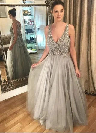 Inspired By You, Designed For You Popular Sexy Long Prom Dress With Beading Semi Formal Dresses Wedding Party Dress cg1167