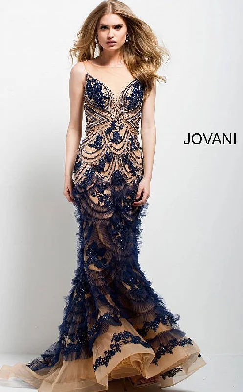 Modern Chic Discounts Jovani 41592 Prom Long Sleeveless Mermaid Dress