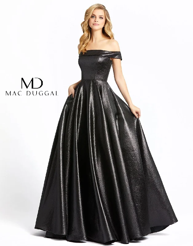 Don't Miss Out Mac Duggal 48825 Prom Off Shoulder Long Ball Gown