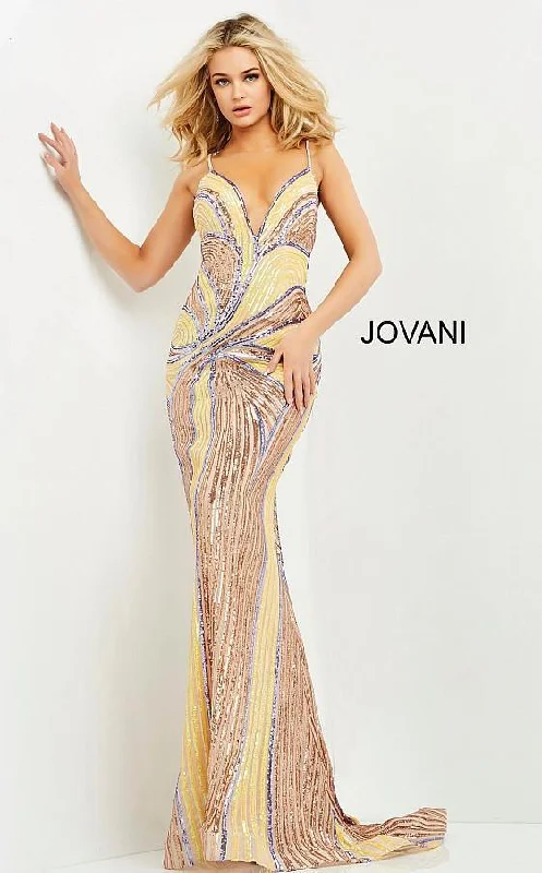 Premium Fashion Jovani 06757 Prom Long Formal Sexy Beaded Dress