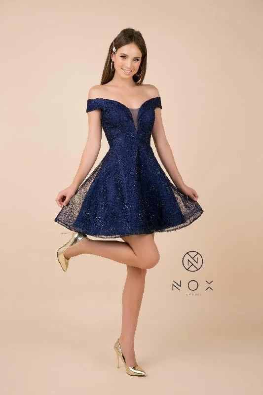 Timeless Elegance Redefined Off Shoulder Short Prom Dress Sale