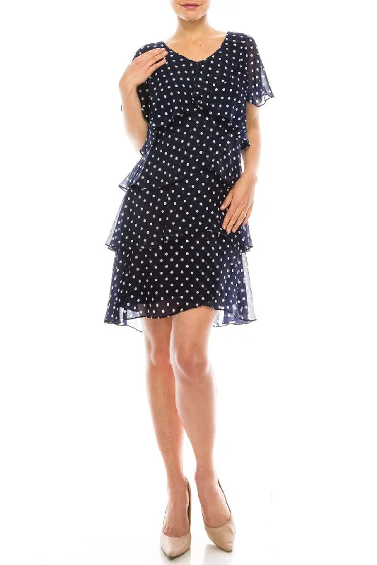 Luxury Casual Deals SL Fashions 9171352 Short Tier Shift Dress