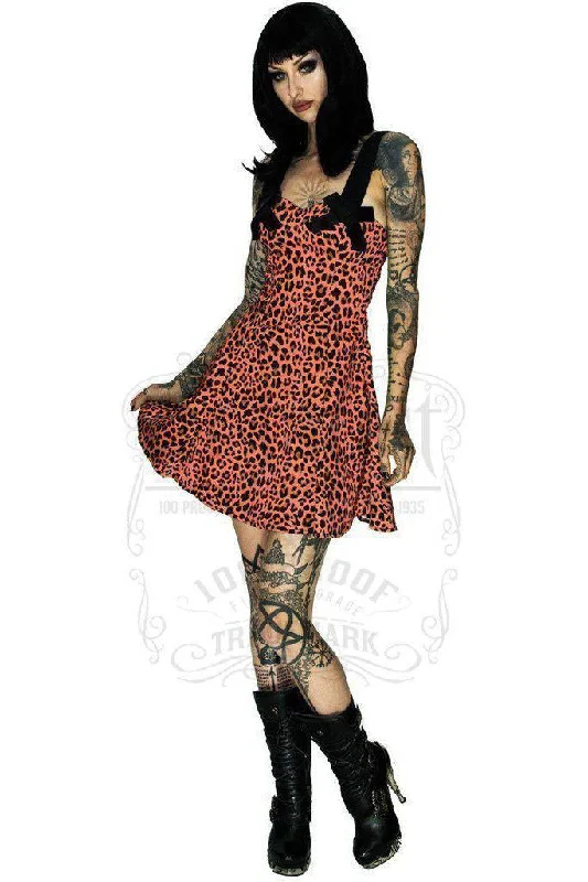 New Styles Just In Fire Leopard Mini Dress - Jessica