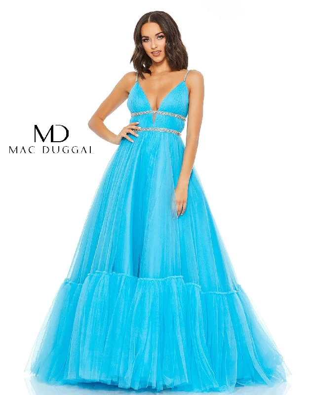 Hot Picks Mac Duggal 67557 Prom Long Beaded Waist Ball Gown