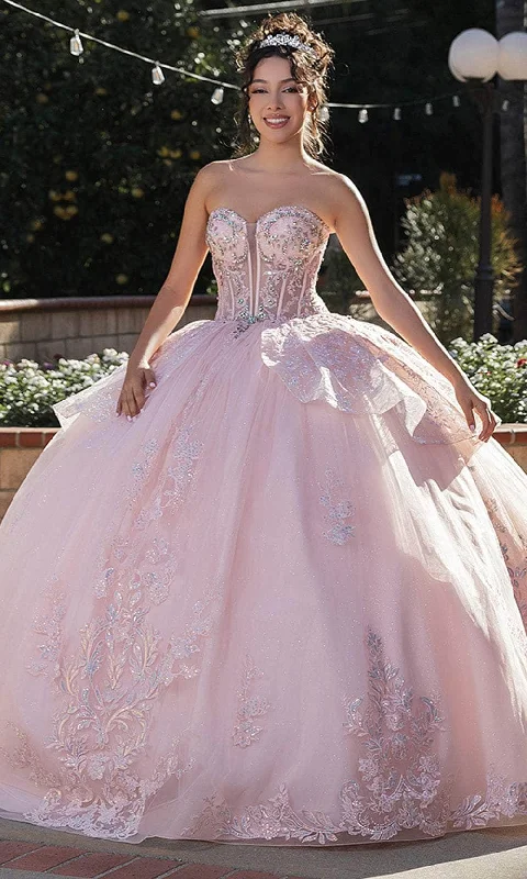 Fashion-Forward May Queen LK268 - Floral Sweetheart Ballgown