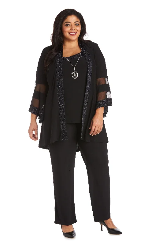 Budget-Friendly Fashion R&M Richards 7241W Plus Size Formal Pant Suit Sale