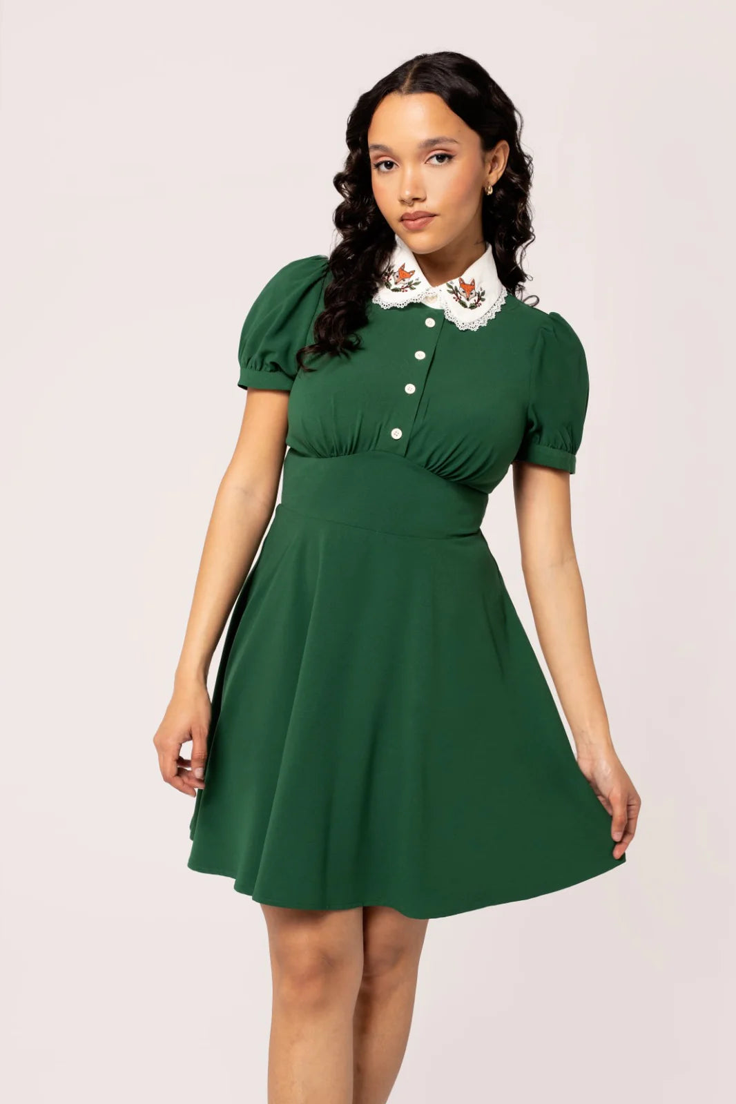 Chic And Edgy Basil Mini Dress