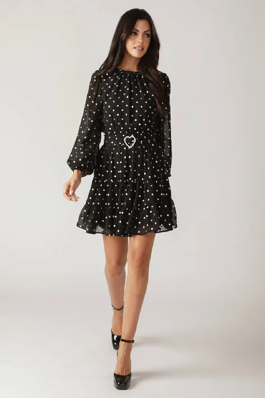 Hot Items DANCING IN THE RAIN WOVEN MINI DRESS