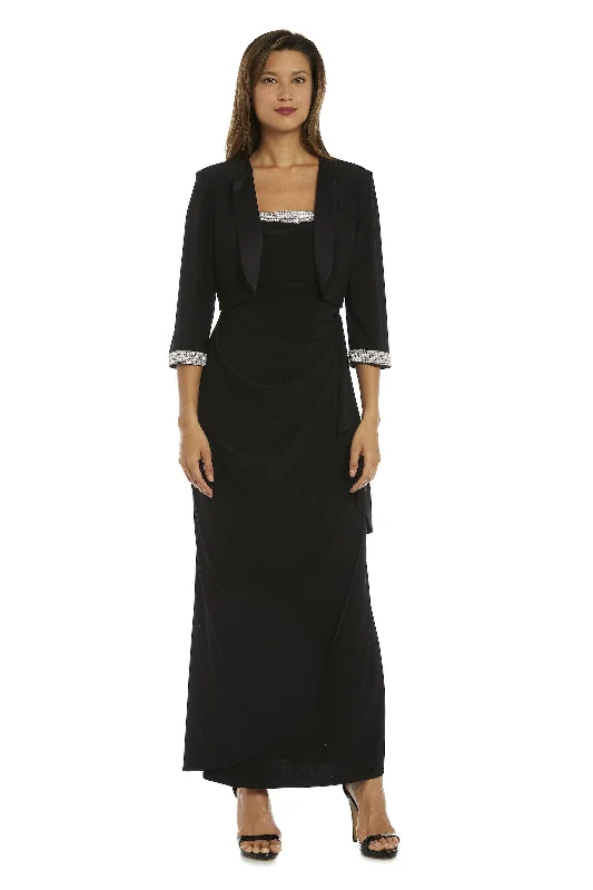 Day-To-Night Styles R&M Richards 3808P Long Formal Petite Jacket Dress